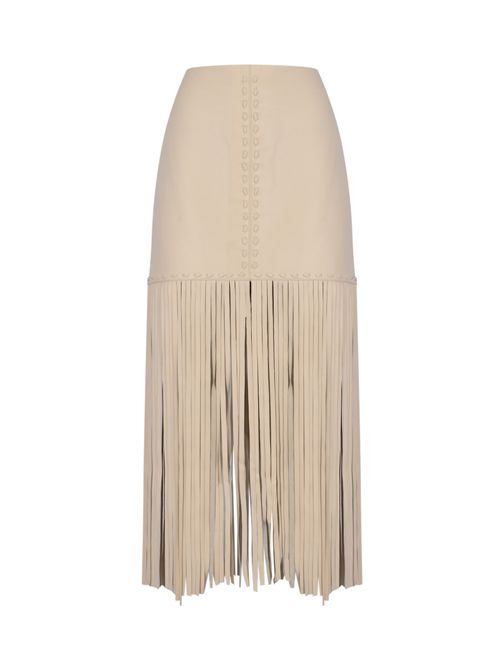 Gonna in pelle con frange BLUGIRL | RA6029 P035630907